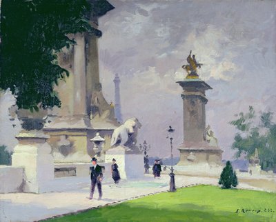 Pont Alexandre III, Paris by Jules Ernest Renoux